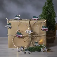 Star Trading Deko-Lichterkette Billy mit Weihnachtsmotiven aus Holz, l