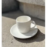 Starbucks Espresso Tasse und Unterteller Set weiß Tasse Gravur
