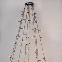 Star Trading Baummantel-Lichterkette warmweiß 8x2m Licht-Stränge, 360 LEDs -