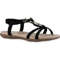 VAN HILL Riemchensandalen in Schwarz