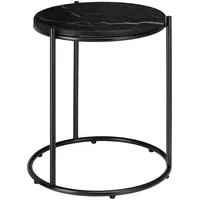 Tectake Ellsa Schwarz Marmor 43 x 50,5 x 43