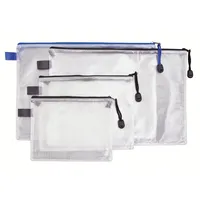 Neutralware Reißverschlussbeutel DIN A4 PVC blau
