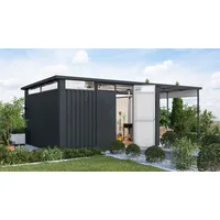 Karibu Gartenhaus Superline versch. Größen + Farben optional mit
