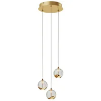 LUCANDE Pendelleuchte Hayley aus Glas für Wohnzimmer & Esszimmer