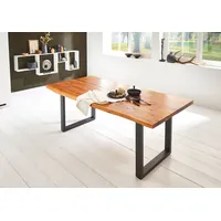 Ab:stil.art.moebel Esstisch 160 x 85 cm Akazie cognac