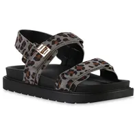 VAN HILL Komfort Sandalen in Leopard