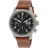 Messerschmitt ME-3H214 Herren-Fliegeruhr Automatik Chronograph mit Lederband