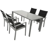 DEGAMO BAGO Set 5-tlg. Silber/Schwarz