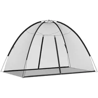 VidaXL Moskito-Netzzelt Mongolisch 220 Schwarz 200x120x130 cm