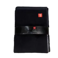 Harvia healingwithheat Handtuch 90 x 170 cm schwarz