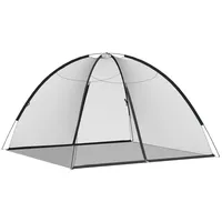 VidaXL Moskito-Netzzelt Mongolisch 220 Schwarz 200x200x135 cm