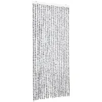 VidaXL Fliegenvorhang 56 x 200 cm Hellgrau und Dunkelgrau