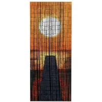 Maximex Türvorhang MAXIMEX "Modell Sonnenuntergang", orange, B:90cm H:200cm, Bambus,