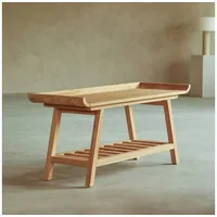 Tikamoon Flache Konsole aus Teakholz 110 Pampa