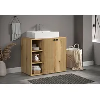 WELLTIME »Amrum Waschbeckenunterschrank und Waschbecken«,... - Maße (B/T/H) 90/53/79