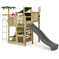 FATMOOSE Spielturm CrazyCoconut Club XXL mit Kletterwand, Sandkasten und