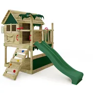FATMOOSE Spielturm TikaTaka mit Rutsche HELLGRÜN NO SIZE