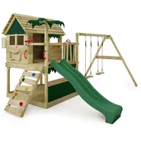FATMOOSE Spielturm TikaTaka mit Schaukel, HELLGRÜN NO SIZE
