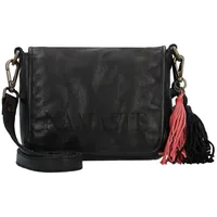 TASCHENDIEB WIEN Freundgasse Umhängetasche Leder 19.5 cm schwarz