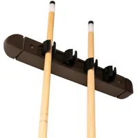 Sportime Billard-Queue Wandhalterung, Für 4 Queues, Mahagoni