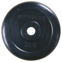 Sport-Thieme Hantelscheibe Gummiert Gewichtheben Unisex Schwarz Sport-Thieme SCHWARZ 5kg
