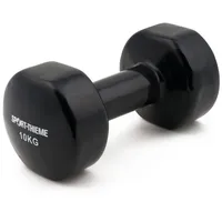 Sport-Thieme Fausthantel Vinyl 10 kg, Schwarz