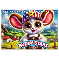 Calvendo Buddy Stars - Abenteuer für Kinder (Tischkalender 2026