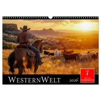 Calvendo Westernwelt (Wandkalender 2026 DIN A3 quer), CALVENDO Monatskalender