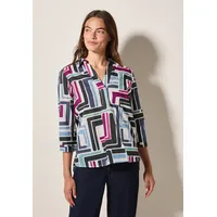 Cecil Gemusterte Bluse - weiß