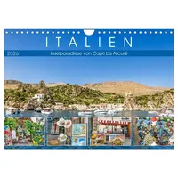 Calvendo Italien - Inselparadiese von Capri bis Alicudi (Wandkalender