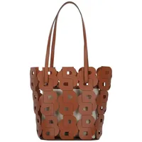 Boss Lindah Schultertasche Leder 24 cm braun