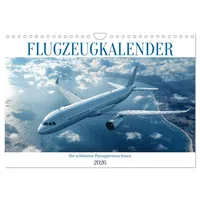 Calvendo Flugzeugkalender - Die schönsten Passagiermaschinen (Wandkalender 2026 DIN