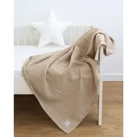 LOOLAY Musselin Decke 120x120cm – 100% Europäische Baumwolle –