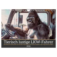 Calvendo Tierisch lustige LKW-Fahrer (Wandkalender 2026 DIN A4 quer),