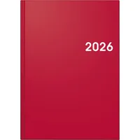 Brunnen Buchkalender Mod. 795 2026 A5, Kunststoff, rot