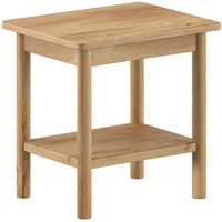 Home Affaire Nachtkonsole »Olive, aus teilmassiver Eiche, natur lackiert«,