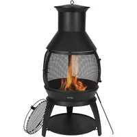 Vevor Gartenkamin, Aztekenofen Chimenea Feuerstelle φ500 x1100mm