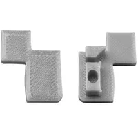 Tktrading24 T-40 LED Alu Fliesen Treppenprofil 10mm silber Endkappe