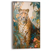 Reinders! Bild, GOLD Cat", (BHT 70x118x3.70 cm, - bunt