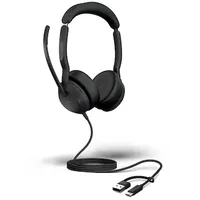 JABRA Evolve2 50 MS Stereo kabelgebunden Headset schwarz USB-A/C