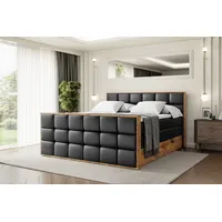 Altdecor Boxspringbett mit Matratze und Lattenrost, Topper, Fußteil,Polsterbett mit