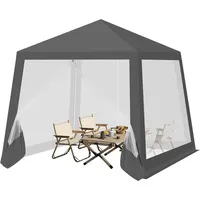 Woltu Pavillon Faltpavillon Gartenpavillon mit Seitenwänden Moskitonetz Partyzelt für