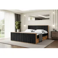 Altdecor Boxspringbett mit Matratze und Lattenrost, Topper, Fußteil,Polsterbett mit