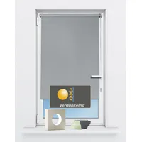 Kutti Seitenzugrollo KUTTI "Seitenzugrollo 'Luna', verdunkelnd, Klemmfix, ohne Bohren,