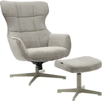 INOSIGN Drehsessel »DEGAN Ohrensessel mit Hocker im Set«, Relaxsessel