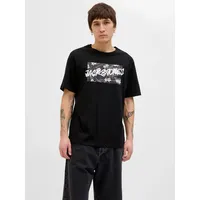 JACK & JONES Shirt "Hawaii" in Schwarz - S