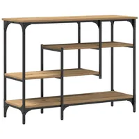 VidaXL Konsolentisch Artisan Eiche 100x35x75 cm Holzwerkstoff & Stahl