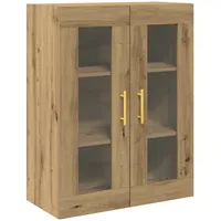 VidaXL Wandschrank mit Glastüren Artisan Eiche 69,5x34x90 cm