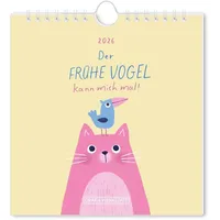Grafik-Werkstatt Postkartenkalender 2026 Der frühe Vogel: Postkartenkalender