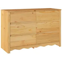 VidaXL Kommode DRAMMEN 111x43x73,5 cm Massivholz Kiefer